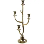 Mars & More Kaarsen Standaard gewei goud 4 h58cm