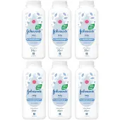Johnson Johnsons Babypoeder - Talkpoeder - 6 x 200 g - voordeelverpakking