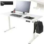 Arebos in hoogte verstelbaar elektrisch bureau 140 x 60 cm met geheugenfunctie