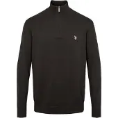 U.S. POLO ASSN. Trui 'UMBRISON' lichtgrijs / zwart