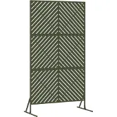 vidaXL Privacyscherm 100 x 50 x 180 cm Staal Olijfgroen