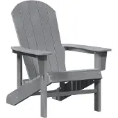 vidaXL Adirondack-stoel Lichtgrijs 82 x 74 x 92 cm HDPE