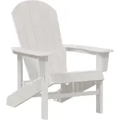 vidaXL Adirondack-stoel Wit HDPE