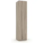 Interiax Opbergkast - Kledingkast 'Mila' 1 deur en 4 legplanken Sonoma (180x40x42)