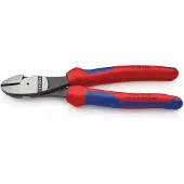 Knipex krachtige tangscharen, conform DIN ISO 5749, lengte 200 mm, zwart gehard en gepolijst, met 2K-grepen - 74 02 200 SB