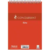 Conquerant 100105256 schrijfblok & schrift A5 180 vel Rood