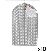 CALICOSY Set van 20 hoezen voor kleding h90 cm met waaierprint