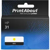 PrintAbout Huismerk HP 31 (1VU28AE) Inktcartridge Geel