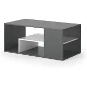 Vicco Edgar Salontafel – 110 x 59 cm Antraciet/wit