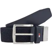 Tommy Hilfiger Denton Elastic 3.5 Belt Space Blue Maat: 100 | Riemen Outlet | Heren | Blauw