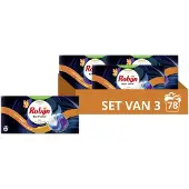 Robijn 3x Wascapsules 3-in1 Black Velvet 26 stuks