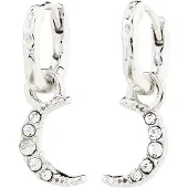 Pilgrim Oorbellen 'Evgenia' zilver / transparant