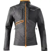 Acerbis Enduro One motorfietstextiljas, zwart/oranje, maat S