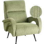 Beliani SVALOV - Fauteuil - Groen - Corduroy