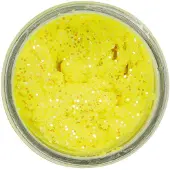 Berkley PowerBait Natural Glitter Trout Dough | 50g Garlic SS Yellow Glitter