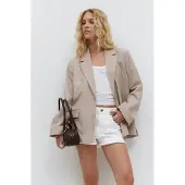 Gina Tricot Slit denim shorts