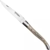 Laguiole En Aubrac Khaki Pakkawood, Matt Bolsters, zakmes, 12 cm