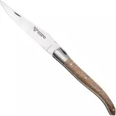 Laguiole En Aubrac Walnut, Matt Bolster, zakmes, 12 cm