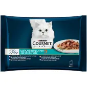 Gourmet Perle Kattenvoer Nat Zee Delicatesse In Saus 4 X 85 Gr