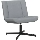 vidaXL Draaistoel Lichtgrijs 63 x 75 x 76 cm Stof