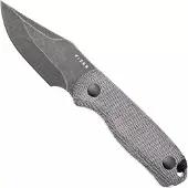 Kizer Cutlery Drop Bear 1092A1 Blackwashed AEB-L, Black Micarta, vaststaand mes
