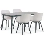 Lifestyle Garden Furniture Lifestyle Salina/Tavano 160 cm dining tuinset 5-delig