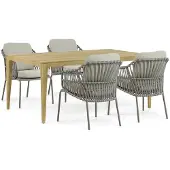 4 Seasons Outdoor Capalbio/Sentis 180 cm dining tuinset 5-delig
