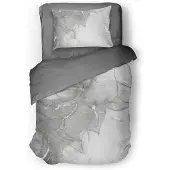 Eleganzzz Dekbedovertrek Micropercal Mystic Nights - soft grey 140x200/220cm