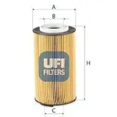 Ufi 25.260.00 Oliefilter
