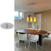 Lightswing Zero - Ophangsysteem voor Hanglamp - 360° draaifunctie - Stainless Steel