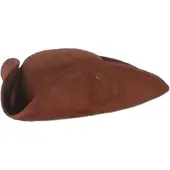 Partyline Hoed piraat bruin - one size