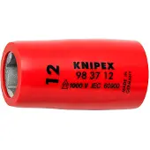 Knipex Steeksleutelinzetstuk voor zeskantschroeven | Binnenvierkant 3/8" | Lengte 44 mm - 98 37 12