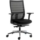 Euroseats Bureaustoel Curve Deluxe zwart