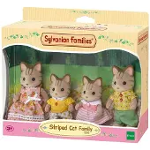 Sylvanian Families Striped Cat Family Figures Roze Kinderen