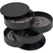 SmartaSaker Sieradendoos Tower 4 Tiers Black