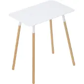 Yamazaki Bijzettafel Plain Square White