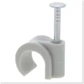 Q-Link Kabelclip | | 8 - 10 mm (20 stuks, Rond, Grijs)