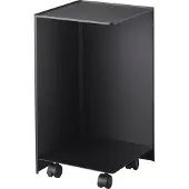 Yamazaki WC Rolhouder met wieltjes Tower Black