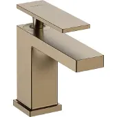 Hansgrohe tecturis e eengreeps wastafelkraan 80 coolstart met popup trekwaste, brushed bronze