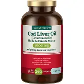 Holland & Barrett 1+1 gratis | Cod Liver Oil (Levertraan) 1000mg - 240 softgels
