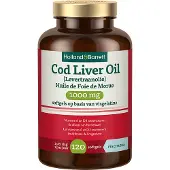 Holland & Barrett 1+1 gratis | Cod Liver Oil (Levertraan) 1000mg - 120 softgels