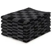 Linnick Keukendoekset Blok 50x50cm - zwart - set van 6