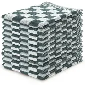 Linnick Keukendoekset Blok 50x50cm - donker groen - set van 10