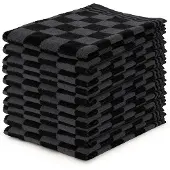 Linnick Keukendoekset Blok 50x50cm - zwart - set van 10