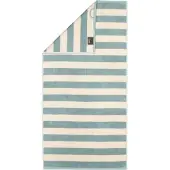 Cawö Handdoek Lines Block Stripes Fjord (Set van 3)