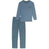 Schiesser Pyjama Lang Mannelijk Biologisch Katoen Graphite