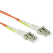 ACT Premium LC/UPC Duplex optical fiber kabel | OM2 | LSZH | oranje | 3 meter
