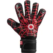 Elite Sport Spider Keepershandschoenen Kids Zwart Rood Zilver