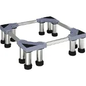 vidaXL Wasmachinebasis Grijs 67 x 67 x 21.5 cm Roestvrij staal