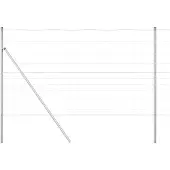 vidaXL Grond Fix Gelast Draadhek 50 x 1,4 m Gegalvaniseerd staal Mesh